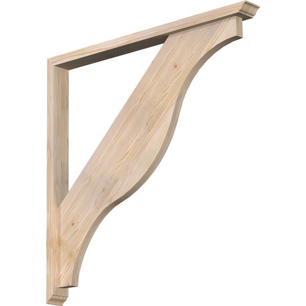 Funston Traditional Smooth Bracket w/ Offset Brace, Douglas Fir, 3 1/2